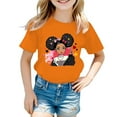 thumbnail image 1 of Toddler Girls Kid Cute Graphic Crewneck Short Sleeve Tee Summer Casual T Shirt Clothes Size 3-4T, 1 of 4