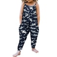 thumbnail image 1 of Toddler Girls Kids Jumpsuit One Piece Floral Dinosaur Playsuit Strap Romper Summer Outfits Clothes, 1 of 8