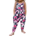 thumbnail image 1 of Toddler Girls Kids Jumpsuit One Piece Floral Dinosaur Playsuit Strap Romper Summer Outfits Clothes, 1 of 8