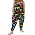 thumbnail image 1 of Toddler Girls Kids Jumpsuit One Piece Floral Dinosaur Playsuit Strap Romper Summer Outfits Clothes, 1 of 8