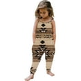 thumbnail image 1 of Toddler Girls Kids Printing Jumpsuit Playsuit Strap Romper Summer Outfits Clothes, 1 of 5