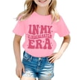 thumbnail image 1 of Toddler Girls Kindergarten T-Shirt Summer Letter Printed Short Sleeve Tshirt Cute Cotton Tee Tops, 1 of 3