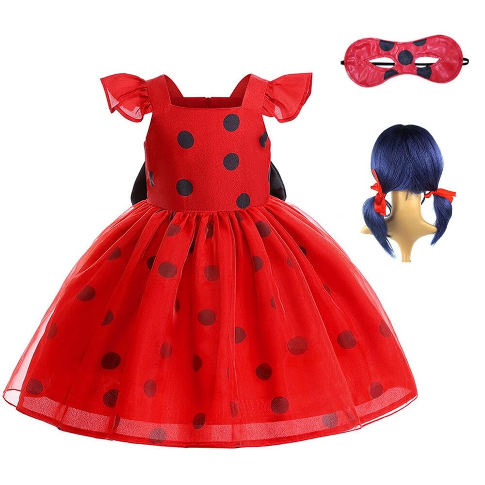 Halloween girls ladybug costume animal dress – IKALI COSTUME