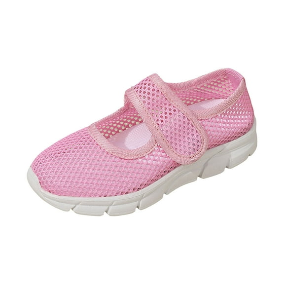 Toddler Girls Lightweight Mesh Loafers Breathable Non Slip Walking Shoes Kids Low Top Casual Shoes