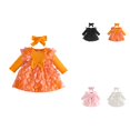 thumbnail image 1 of Toddler Girls Long Sleeve Floral Holiday Party Dress with Headband Set â Butterfly Princess Birthday Wedding Dance Dress for Baby Girl, 1 of 7