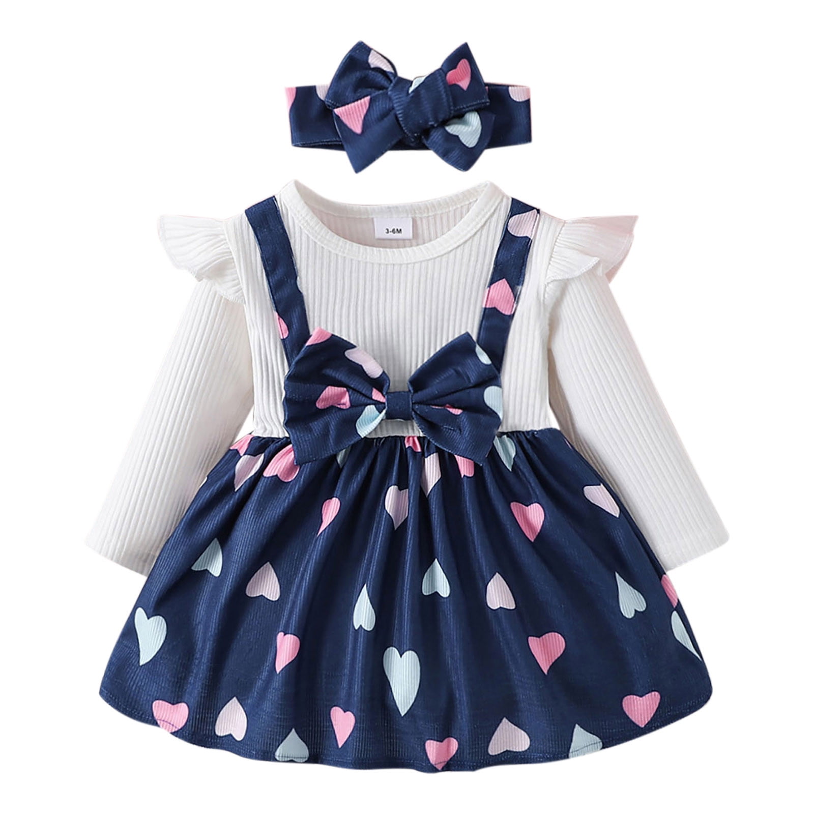 Toddler Girls Long Sleeve Floral Prints Dress Dance Party Dresses Clothes Flowers Baby Girl Summer Frocks for Girls A Line Dress Girls Clothes 5 Years Old 3 Month Girl Dress Long Sleeve 1st Birthday