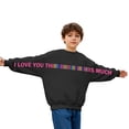 thumbnail image 1 of Toddler Girls' Long Sleeve Pullover Crewneck Sweatshirt Letter Print Hoodless Sweatshirt Fall Fashion Clothing Size 3-4T , Black, 1 of 6