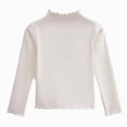 thumbnail image 1 of Toddler Girls Long Sleeve Shirt for 6 12 18 24 Months 3T 4T 5T 6T 7T 8T 9T 10T 11T 12T Fall Clothes Solid Basic Long Sleeve T Shirt Casual Mock Neck Tshirt Girls Tops, 1 of 5