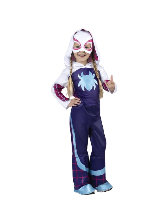 Toddler Girls' Marvel Gwen Stacy Ghost Spider Costume by Jazwares - Size 3T-4T