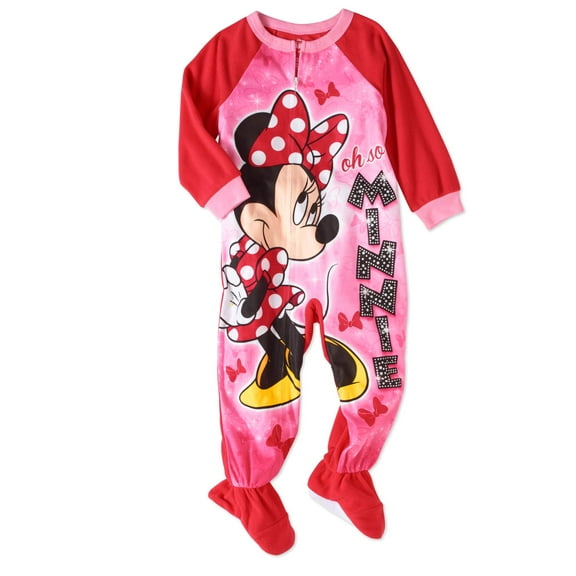 Toddler Girls' Micro Fleece Footed Pajama