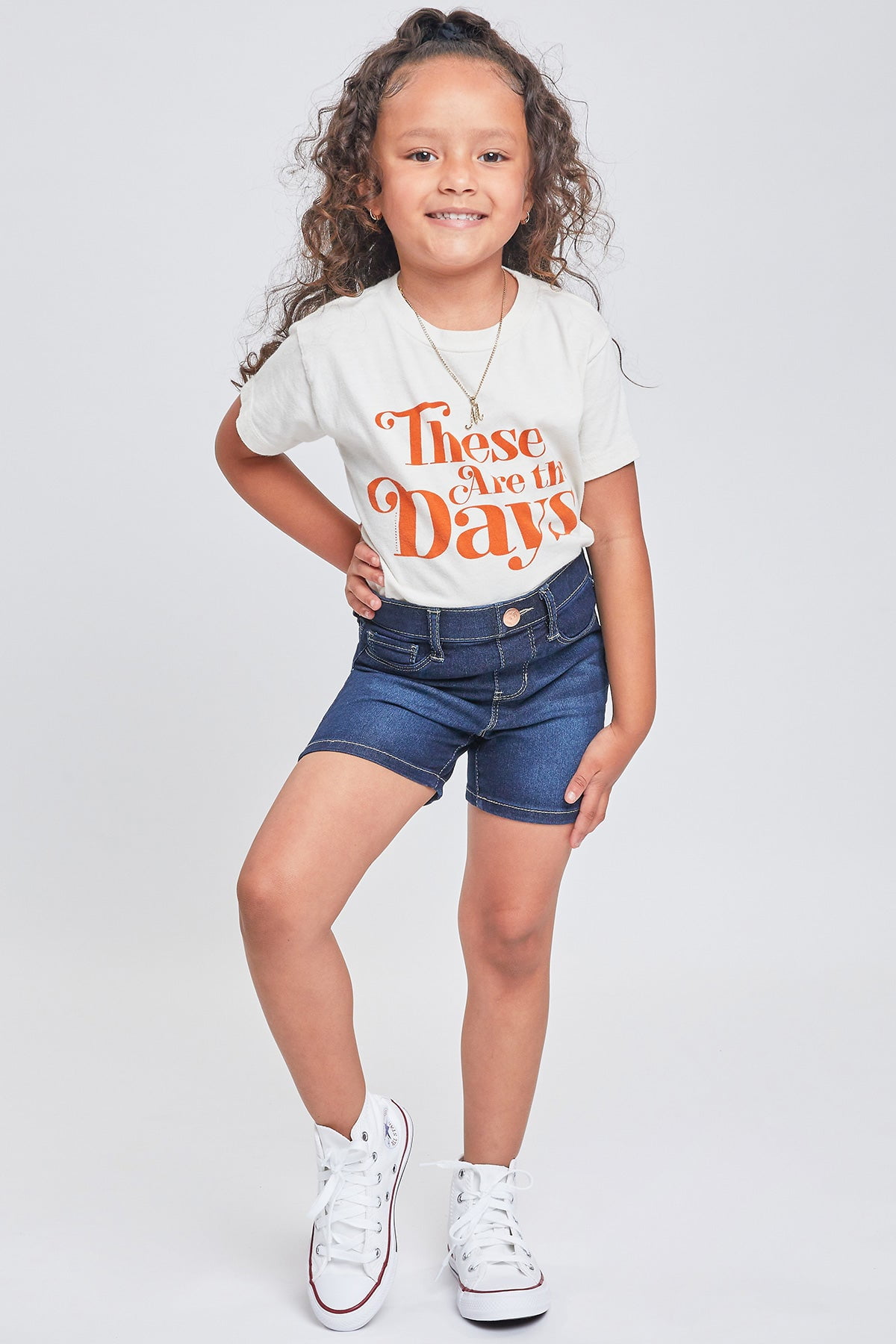 Toddler girl denim shorts deals