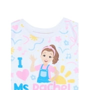Toddler Girls Ms Rachel Short Sleeve Snug Fit Pajama Set, 2-piece, Sizes 12M-5T