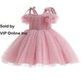 thumbnail image 1 of Toddler Girls Off Shoulder Princess Dress Wedding Birthday Pageant Party Dress 1-6T, 1 of 4