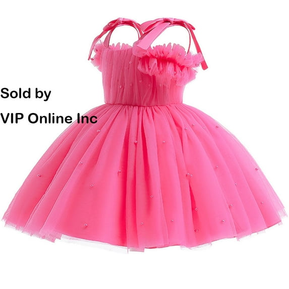 Toddler Girls Off Shoulder Princess Dress Wedding Birthday Pageant Party Dress 1-6T