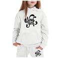 thumbnail image 1 of Toddler Girls Outfit Sets Cuhk Long Sleeve City Place Name Hoodie Top Hoodie Pants Set,2-13Y, 1 of 4