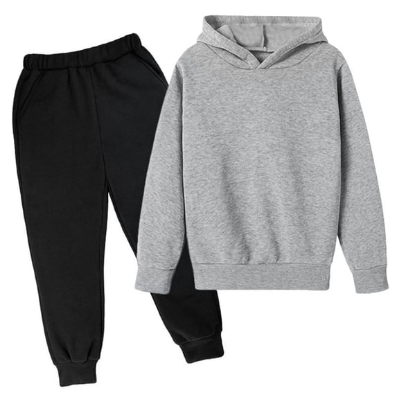 Toddler Girls Outfits Children Kids Letter Printed Long Sleeve Hoodie Pullover Sweatshirt Sweatpants Unisex 2 Pc Sweatsuit Set Clothing Set for Girls Size 5-6T