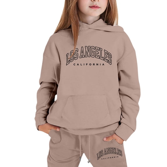 Toddler Girls Outfits Set Hoodies Letter Print Sweatshirt