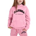 thumbnail image 1 of Toddler Girls Outfits Sets Casual Winter Wear Trendy Printed Hooded Sweatshirt Fall Girls Clothing Sets Pink Size 3-4T, 1 of 4