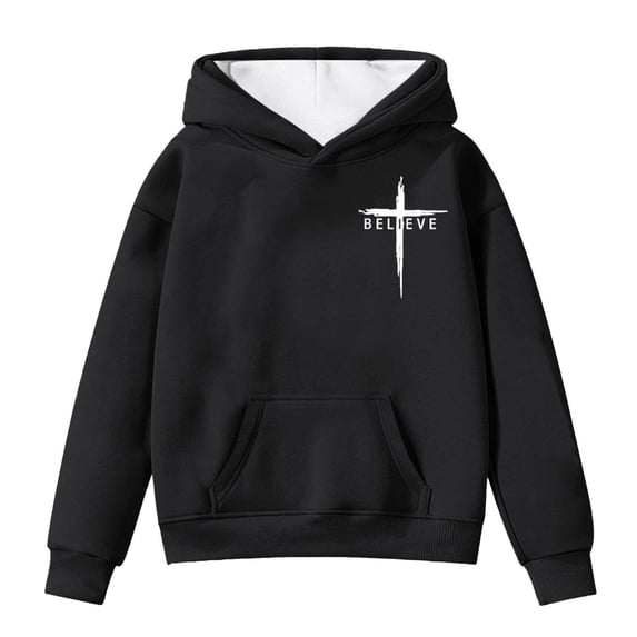 Toddler Girls Oversized Hoodies Letter Print With Pocket Long Sleeve Casual Pullover Sweatshirt for Kids Size 4-5T