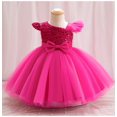 thumbnail image 1 of Toddler Girls Pageant Party Sequin Dress Ruffle Wedding Ball Gown, 1 of 4