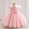 thumbnail image 1 of Toddler Girls Pageant Party Sequin Dress Ruffle Wedding Ball Gown, 1 of 4