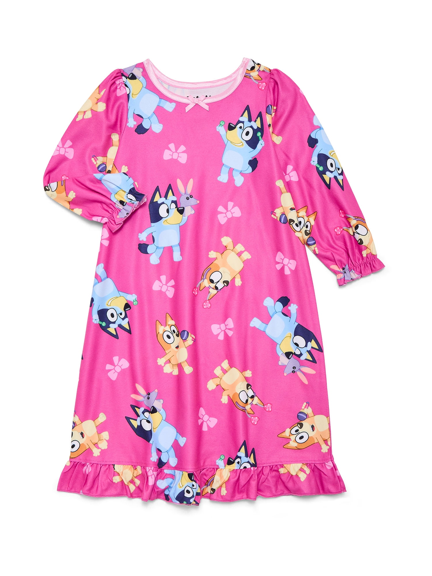 Walmart promo code:  Bluey Toddler Girls Pajama Nightgown, Sizes 2T-5T