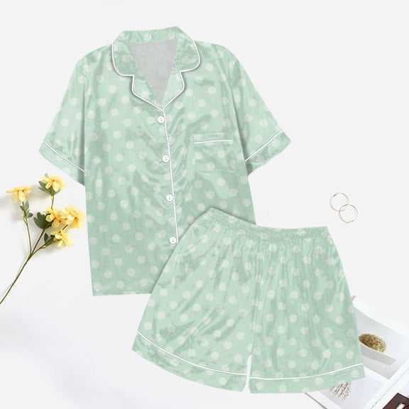 Toddler Girls Pajamas Casual Short Sleeve Button Down Top Shorts Set Summer PJS for Girls Pajamas Size 2T