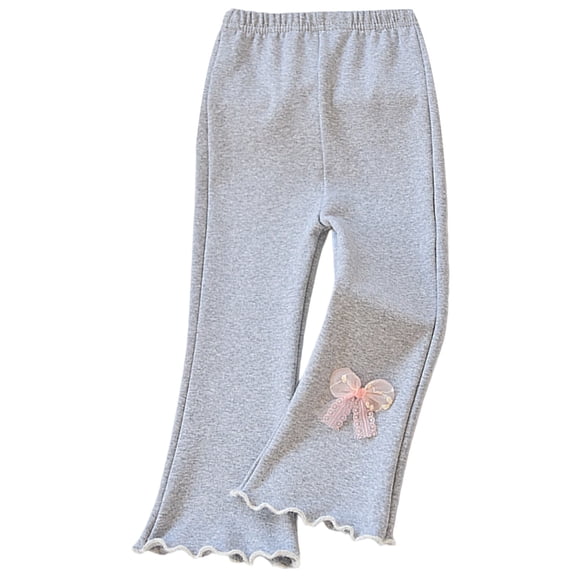 Toddler Girls Pants Casual Flare Leg Trousers Kids Spring Autumn Fashion Long Pants Clothes Size 4-5T