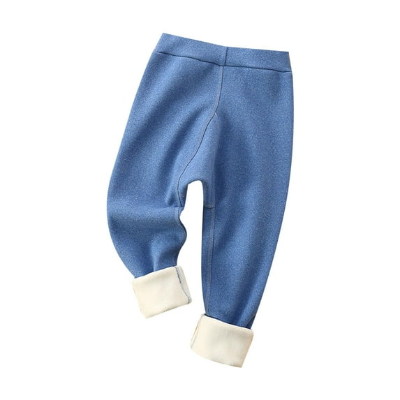 Toddler Girls Pants Fall Winter Children's Thick Long Trousers Thermal Boy's Baby Cotton Pants for Girls Size 4-5T