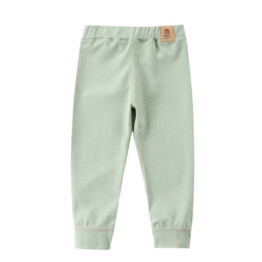 Toddler Girls Pants Mid Waist Warm Base Layer Trousers Thermal Bottoming Trouser Autumn Winter Pants For Girls 4T-5T