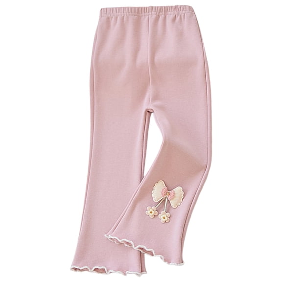 Toddler Girls Pants Stretchy Soft Casual Trousers Kids Clothes Size 2-3T