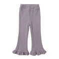 thumbnail image 1 of Toddler Girls Pants Tollder High Elastic Waist Flare Leg Casual Long Bell Bottom Trousers Pants for Girls Size 2-3T, 1 of 4