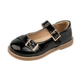 thumbnail image 1 of Toddler Girls Patent Leather Dress Shoes Cute Flat Mary Jane Shoes Wedding Party Comfortable Walking Loafers, 1 of 8