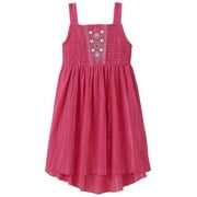 Toddler Girls Pink & Silver Flowy Sun Dress Sundress 18 Months