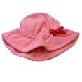 thumbnail image 1 of Toddler Girls Pink Terry Cloth Sun Hat UV Floppy Bucket Cap (3T), 1 of 2