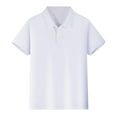 thumbnail image 1 of Toddler Girls' Pique Polo Shirts Short Sleeve School Uniform Shirts Tops Button Closure, 1 of 7