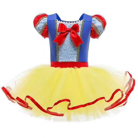 Toddler Girls' Princess Ballet Tutu Dress Snow White Dress Up Fancy Dance Wear Outfit Costume