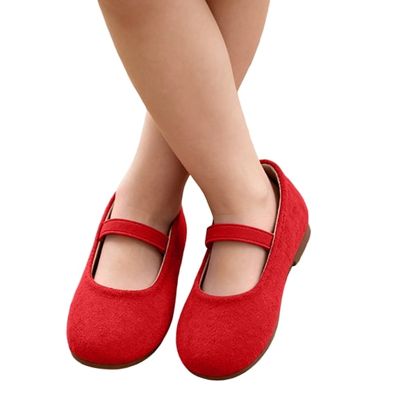 Toddler Girls Princess Shoes Girls Cute Solid Leisure Nonslip Soft Shoes