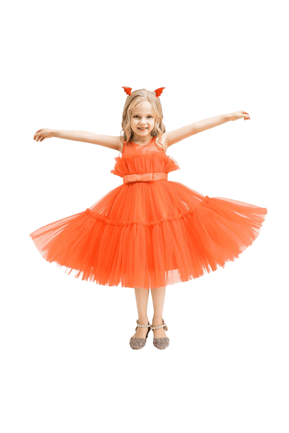 Toddler Girls Princess Witch Dress Tulle Halloween Birthday Party Costume 1-6T