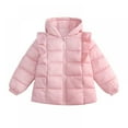 thumbnail image 1 of Toddler Girls Puffer Jacket Fleece lined Winter Coat with Lined Hood for 1-6 Years, 1 of 10