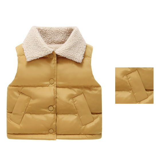 Toddler Girls Puffy Vest Lightweight Sleeveless Girls' Outerwear Vests Boys' Outerwear Vests Little Girls Clothes 18-24 Months