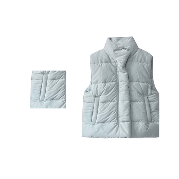Toddler Girls Puffy Vest Sleeveless Jacket Lightweight Girls' Outerwear Vests Kids Winter Clothes Little Girls Clothes 18-24 Months