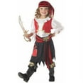 thumbnail image 1 of Toddler Girls Red Black & Gold Penny The Pirate Halloween Costume Dress 3T-4T, 1 of 3
