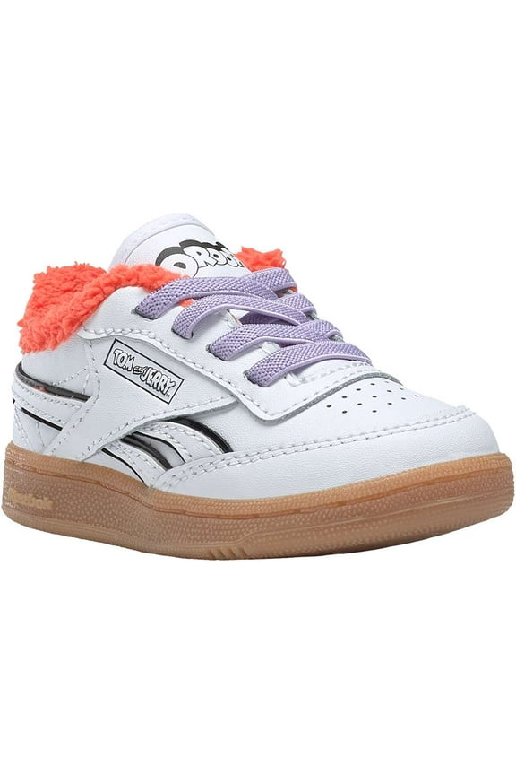 Toddler Girls Reebok Club C Revenge Shoe Size: 7 White - Reebok Rubber Gum 01 - Black Fashion Sneakers