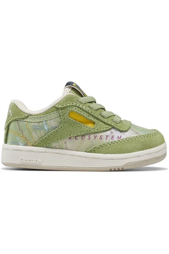 Toddler Girls Reebok National Geographic CLUB C Shoe Size: 7.5 Guard Green - Sandtrap - Light Sand Fashion Sneakers