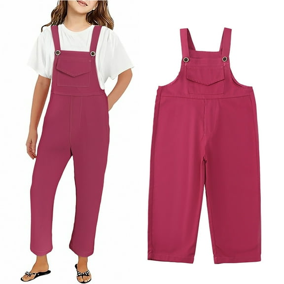 Toddler Girls Romper Sleeveless Stylish Romper with Pockets for Everyday Wear Girls Romper Size 2-3 Years