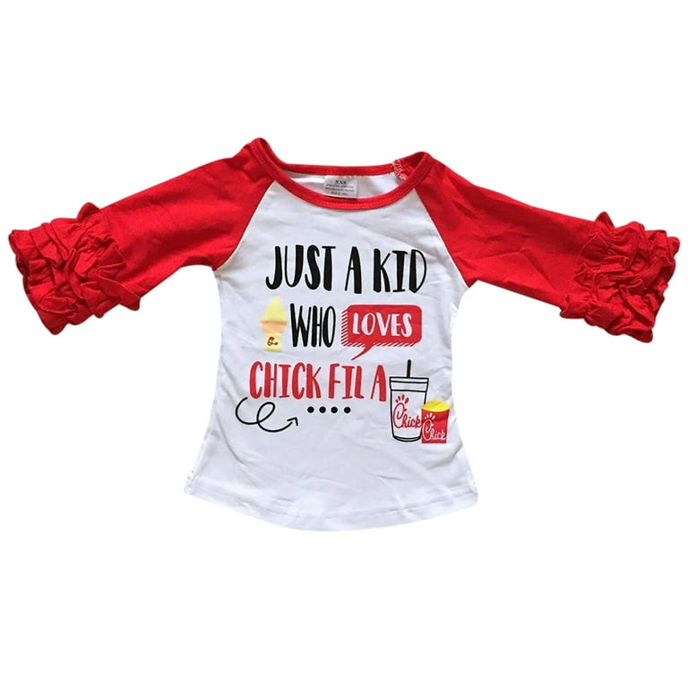 toddler ruffle sleeve raglan