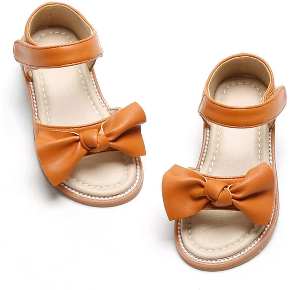 Toddler Girls Sandals Soft Rubber Flats Summer Baby flower girl Shoes