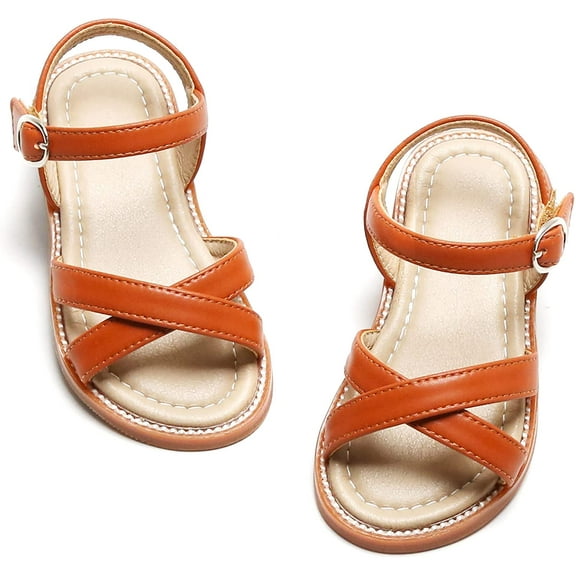 Toddler Girls Sandals Soft Rubber Flats Summer Baby flower girl Shoes