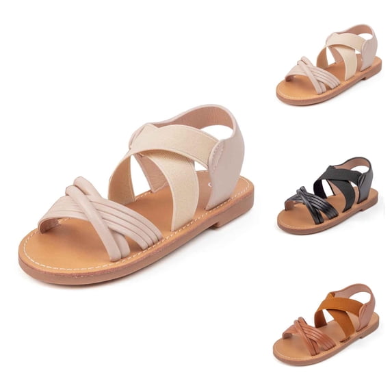 Toddler Girls Sandals and Beach Slides for Kids, Breathable Lightweight Comfortable Everyday Casual Outdoor Play School Summer Shoes (2-8Y)